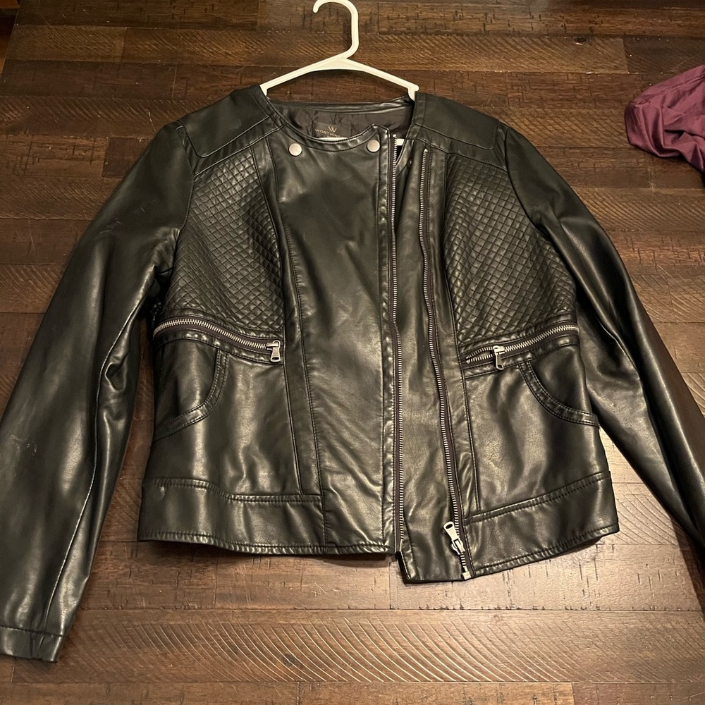 Worthington Leather Jacket - Petite Large